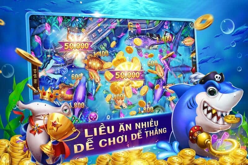 Vũ khí bắn cá tối tân nhất được trang bị cho người chơi bắn cá