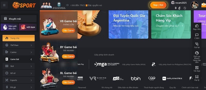 Nhiều người chơi đăng nhập Vsports không thành công