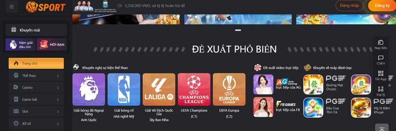Cá cược Thể thao hấp dẫn nhất tại nhà cái 
